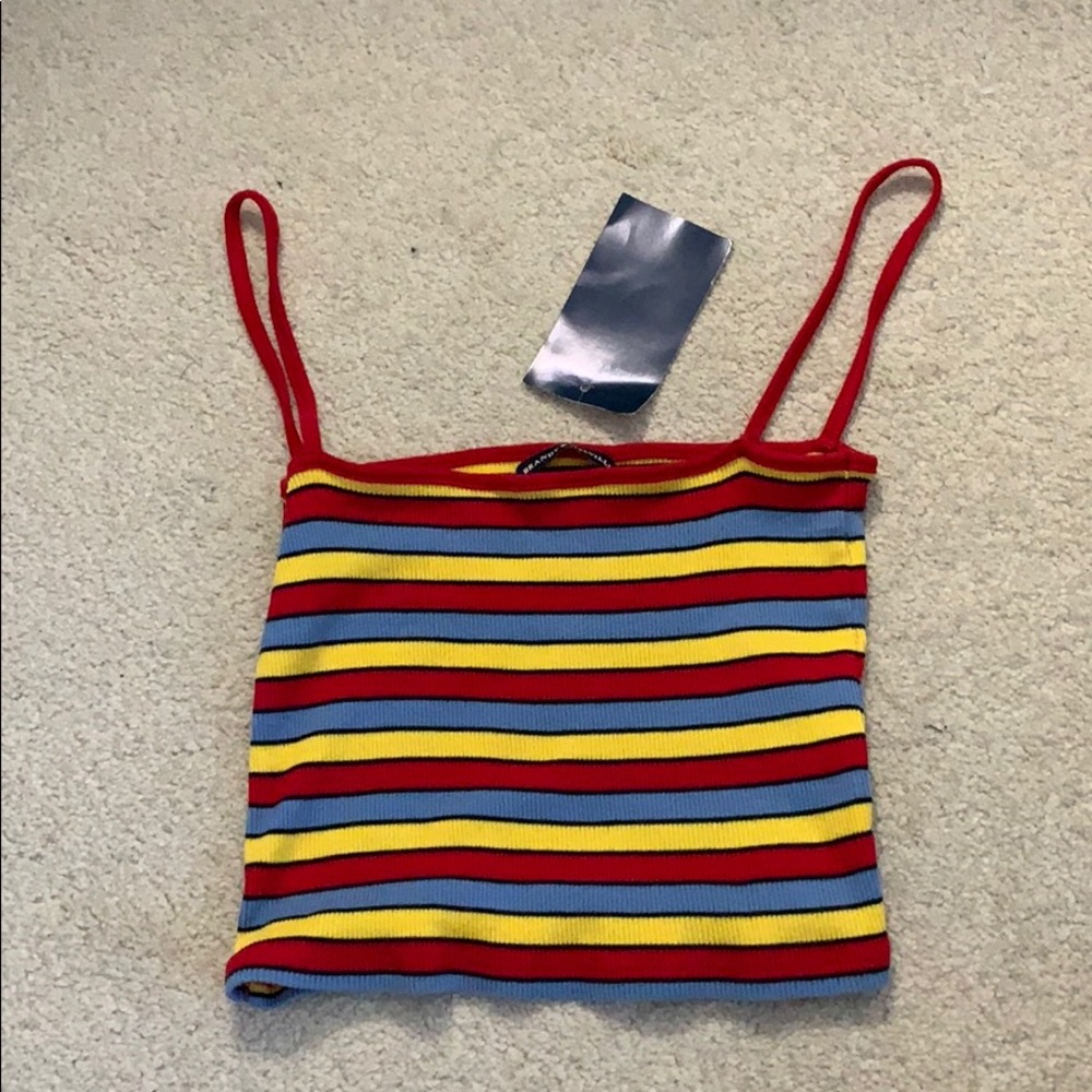 With Tag Brandy Melville Tri Colored Tank Top